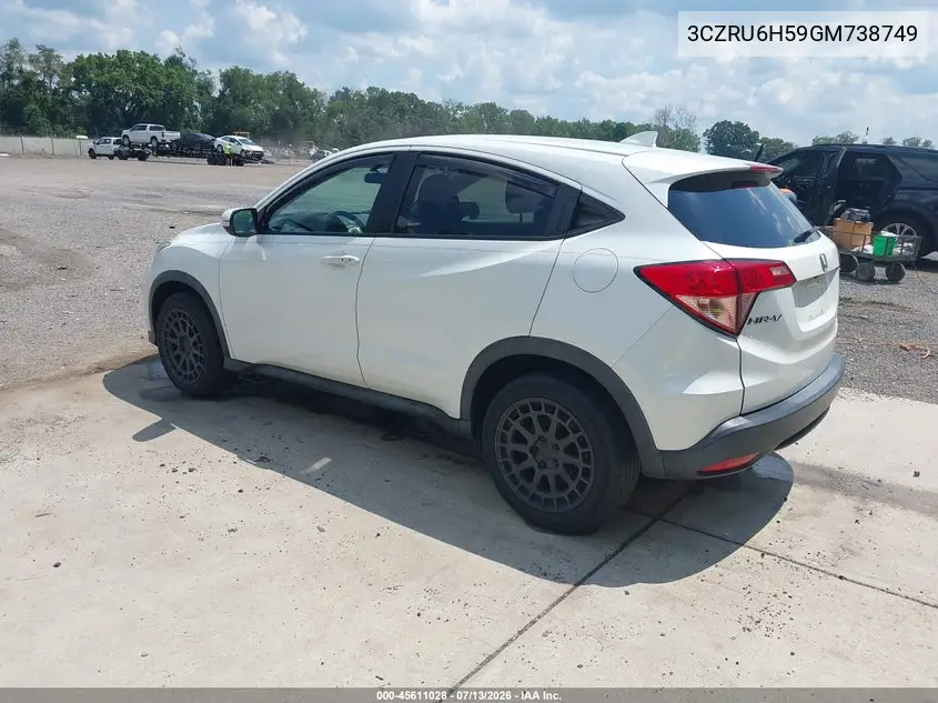 2016 Honda Hr-V Ex VIN: 3CZRU6H59GM738749 Lot: 45611028
