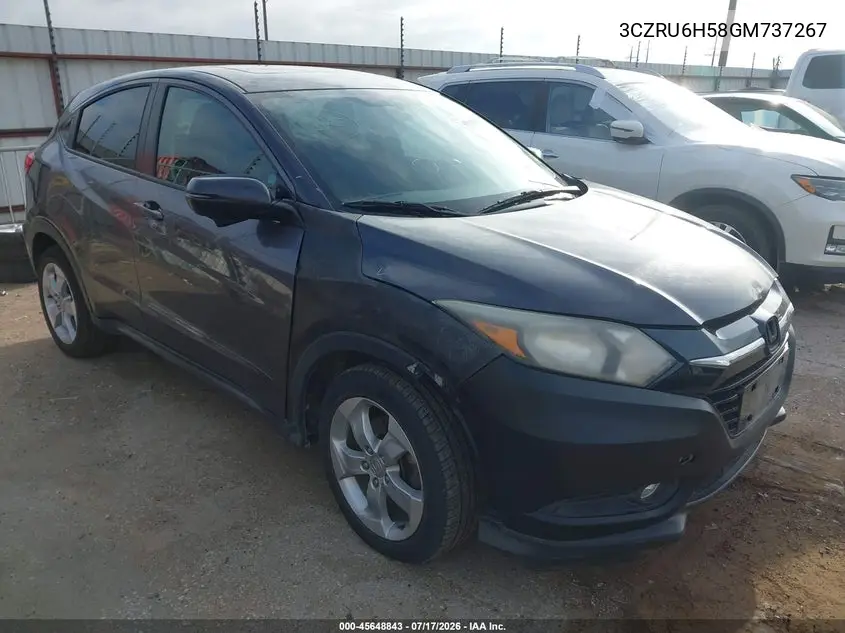 2016 Honda Hr-V Ex VIN: 3CZRU6H58GM737267 Lot: 45648843