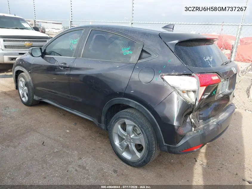 2016 Honda Hr-V Ex VIN: 3CZRU6H58GM737267 Lot: 45648843