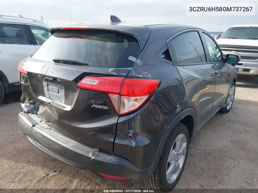 2016 Honda Hr-V Ex VIN: 3CZRU6H58GM737267 Lot: 45648843