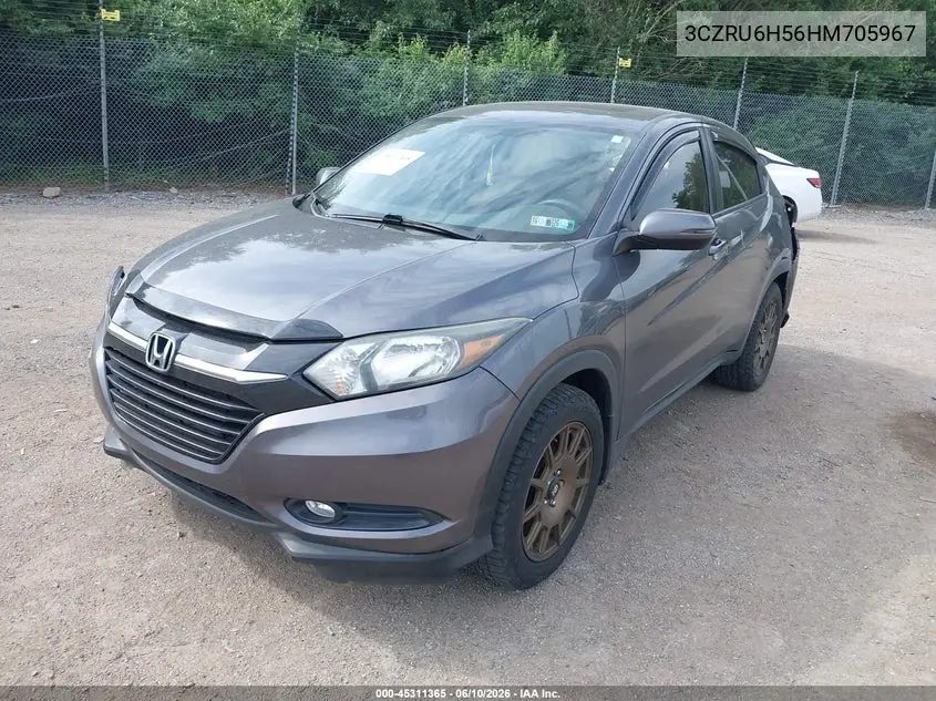 2017 Honda Hr-V Ex VIN: 3CZRU6H56HM705967 Lot: 45311365