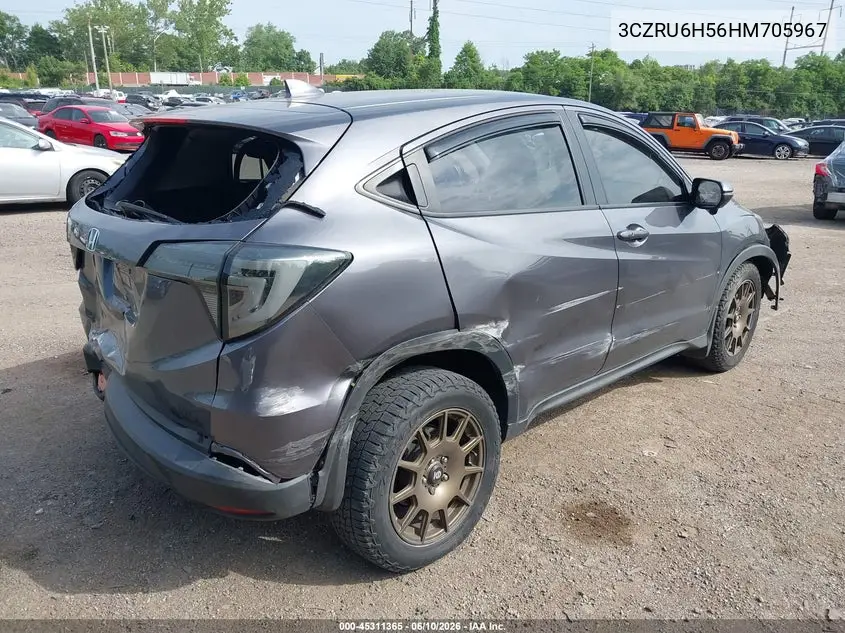 2017 Honda Hr-V Ex VIN: 3CZRU6H56HM705967 Lot: 45311365