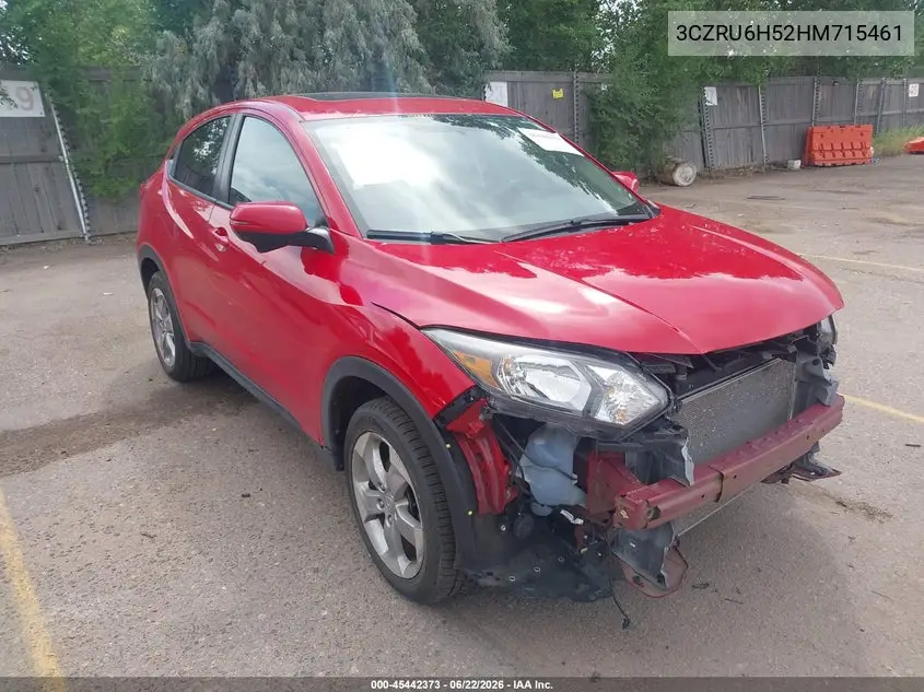 2017 Honda Hr-V Ex VIN: 3CZRU6H52HM715461 Lot: 45442373