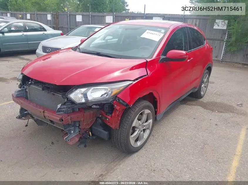 2017 Honda Hr-V Ex VIN: 3CZRU6H52HM715461 Lot: 45442373
