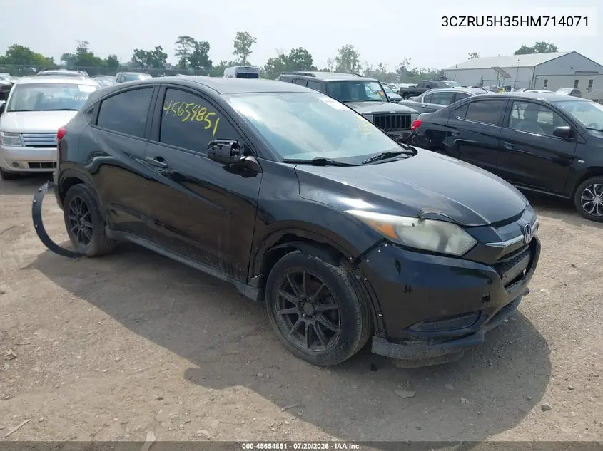 2017 Honda Hr-V Lx VIN: 3CZRU5H35HM714071 Lot: 45654851
