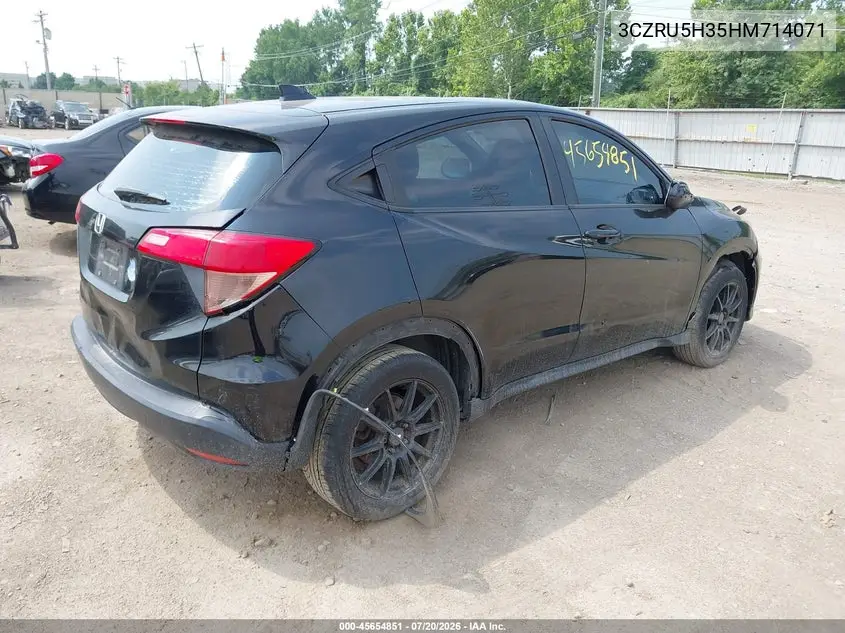 2017 Honda Hr-V Lx VIN: 3CZRU5H35HM714071 Lot: 45654851