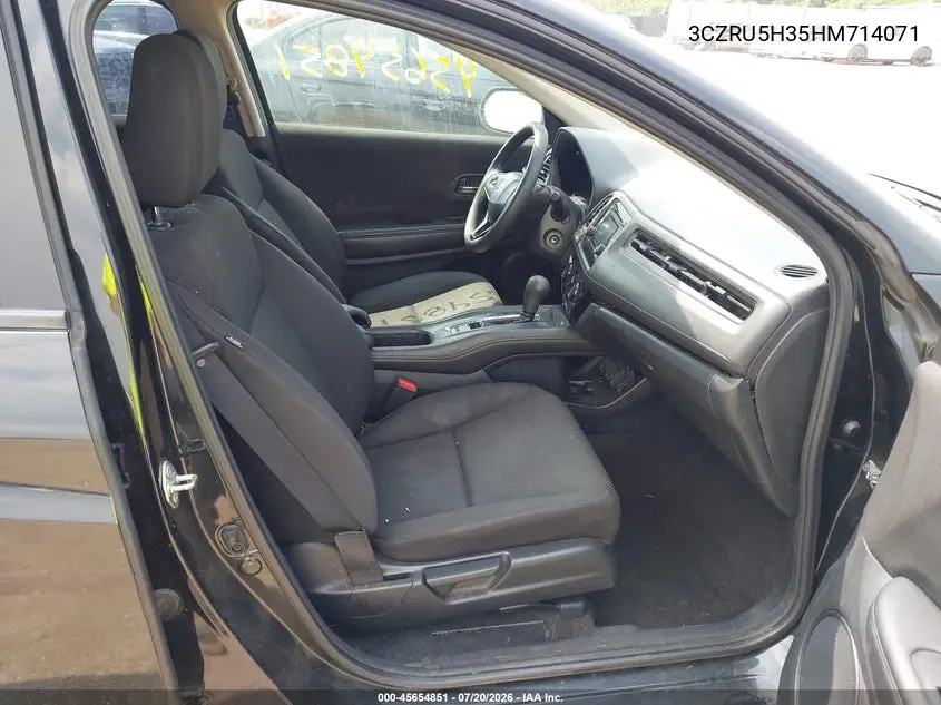 2017 Honda Hr-V Lx VIN: 3CZRU5H35HM714071 Lot: 45654851