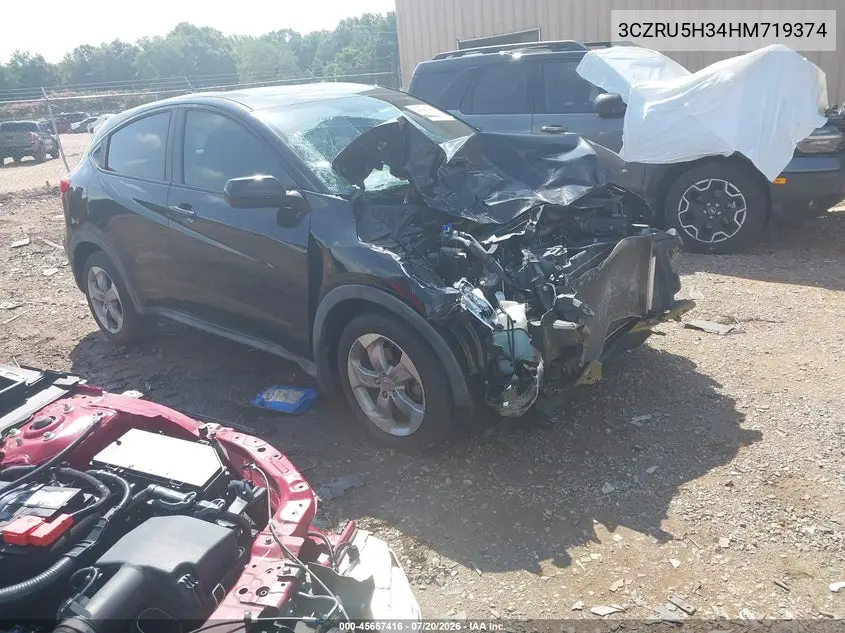 2017 Honda Hr-V Lx VIN: 3CZRU5H34HM719374 Lot: 45667416