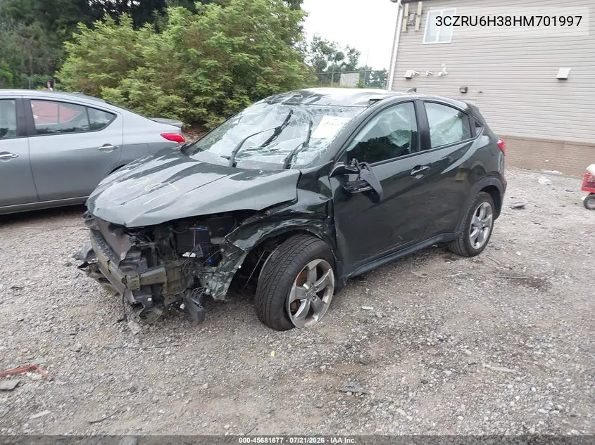 2017 Honda Hr-V Lx VIN: 3CZRU6H38HM701997 Lot: 45681677