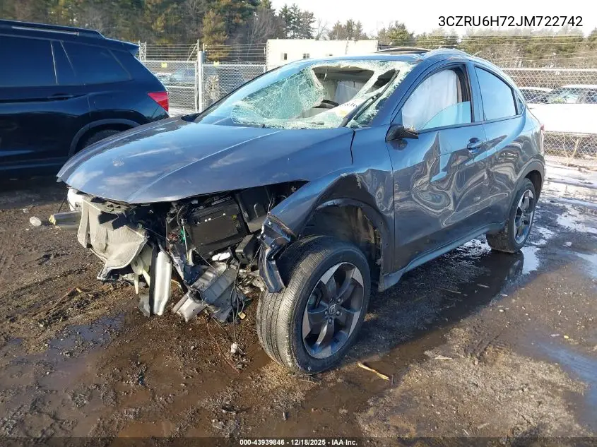 3CZRU6H72JM722742 2018 Honda Hr-V Ex-L