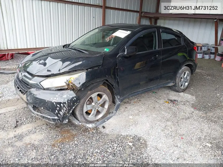 2018 Honda Hr-V Lx VIN: 3CZRU6H31JM731252 Lot: 45555598