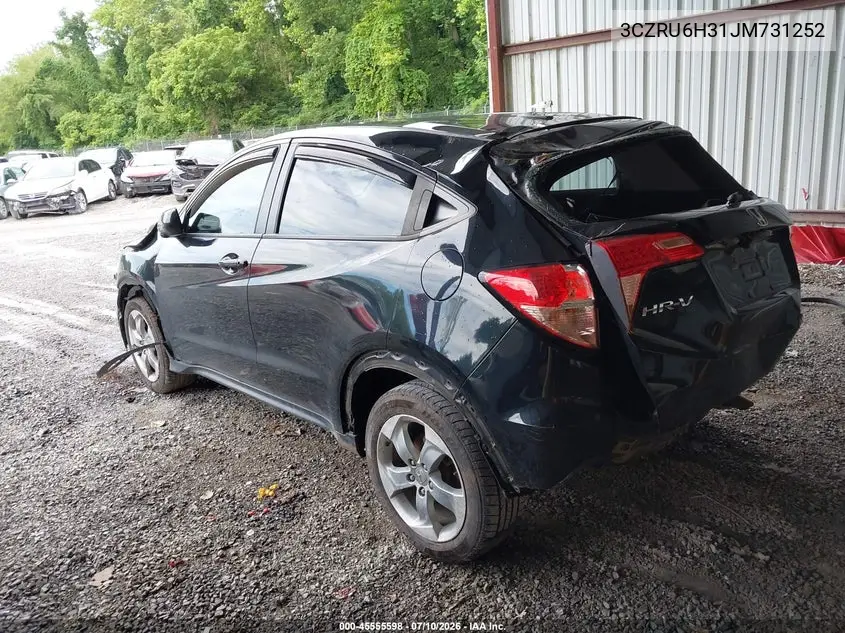 2018 Honda Hr-V Lx VIN: 3CZRU6H31JM731252 Lot: 45555598