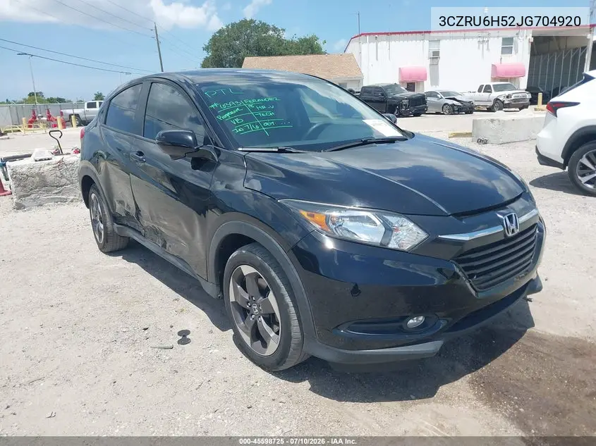 2018 Honda Hr-V Ex VIN: 3CZRU6H52JG704920 Lot: 45598725