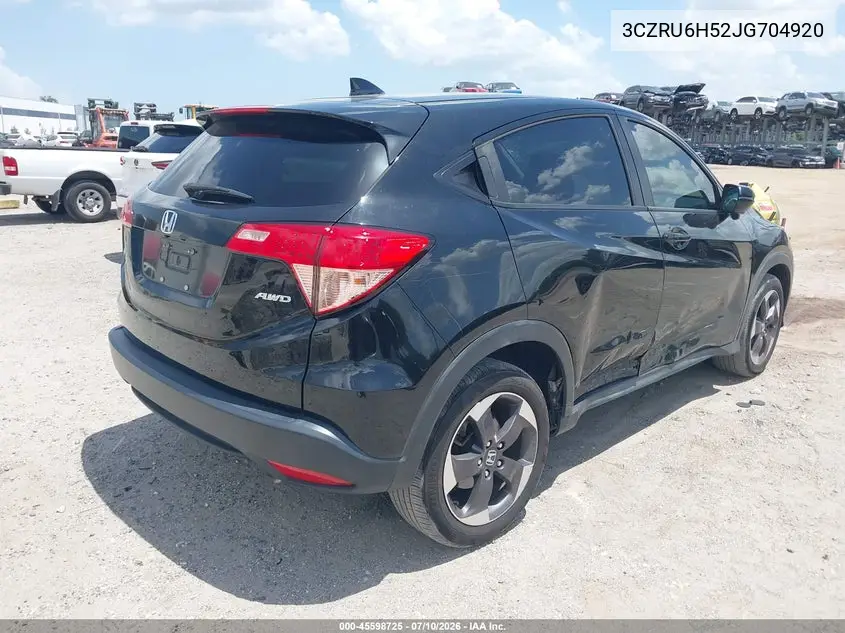 2018 Honda Hr-V Ex VIN: 3CZRU6H52JG704920 Lot: 45598725