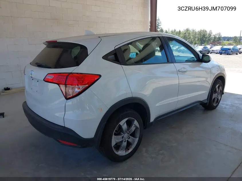 2018 Honda Hr-V Lx VIN: 3CZRU6H39JM707099 Lot: 45619779