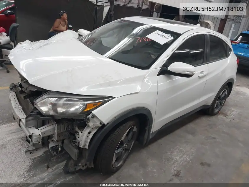 2018 Honda Hr-V Ex VIN: 3CZRU5H52JM718103 Lot: 45695164