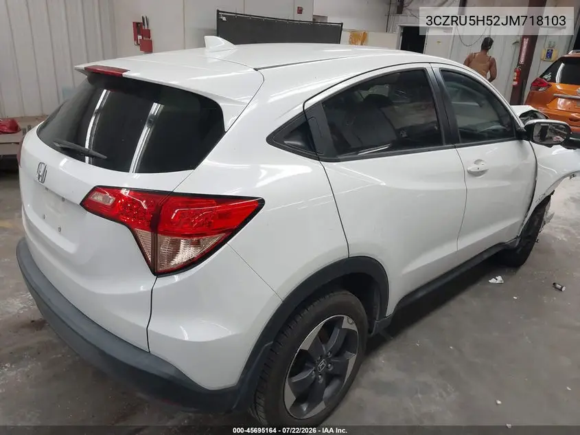 2018 Honda Hr-V Ex VIN: 3CZRU5H52JM718103 Lot: 45695164