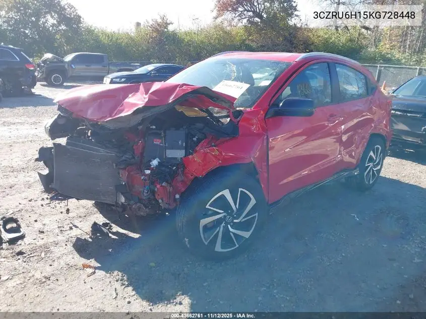 3CZRU6H15KG728448 2019 Honda Hr-V Sport
