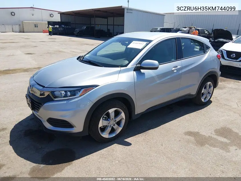 2019 Honda Hr-V Lx VIN: 3CZRU6H35KM744099 Lot: 45403052