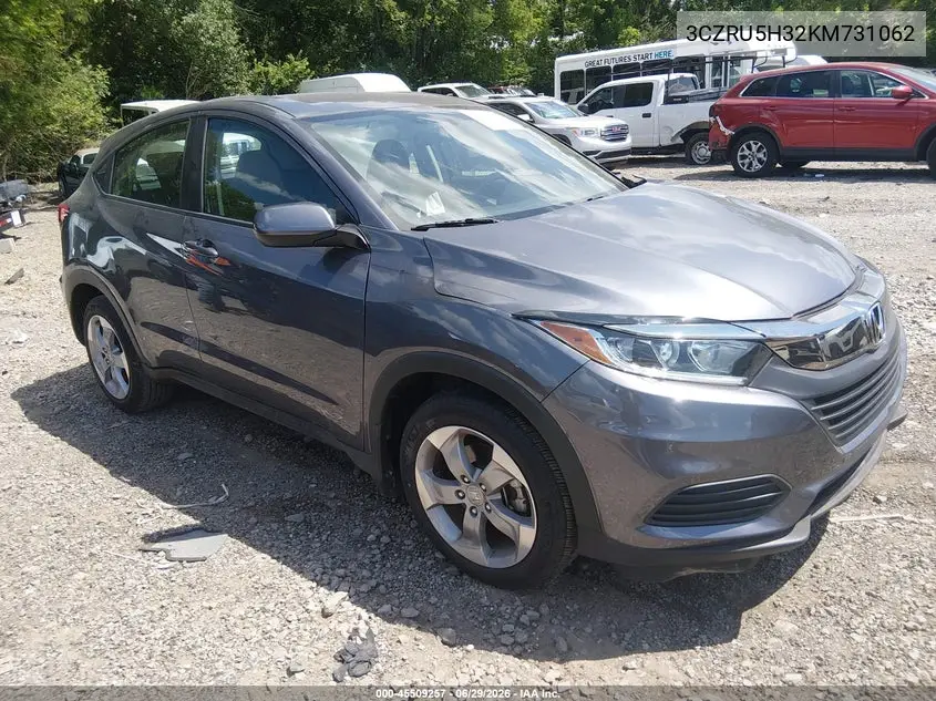 2019 Honda Hr-V Lx VIN: 3CZRU5H32KM731062 Lot: 45509257