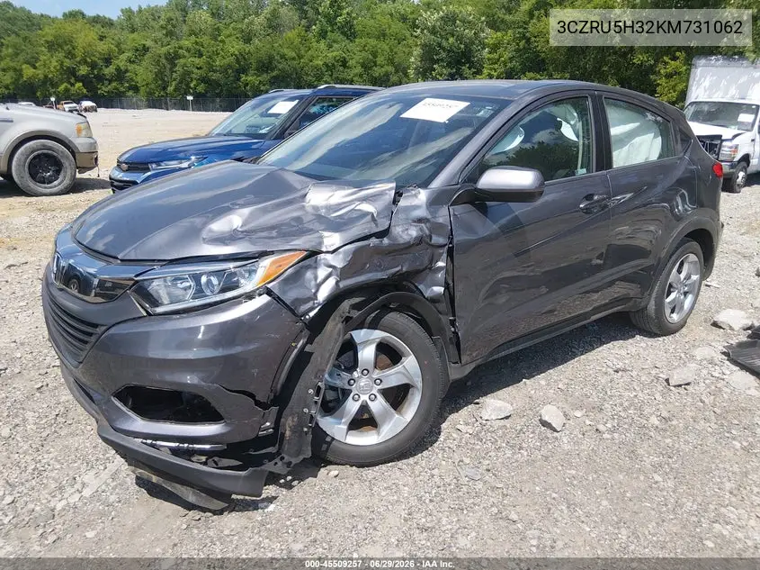 2019 Honda Hr-V Lx VIN: 3CZRU5H32KM731062 Lot: 45509257