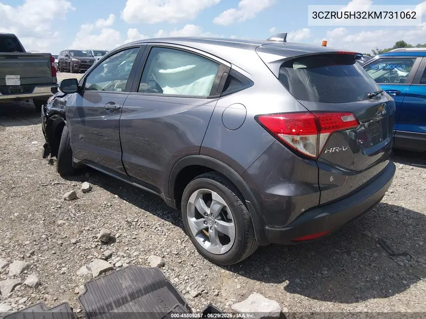 2019 Honda Hr-V Lx VIN: 3CZRU5H32KM731062 Lot: 45509257