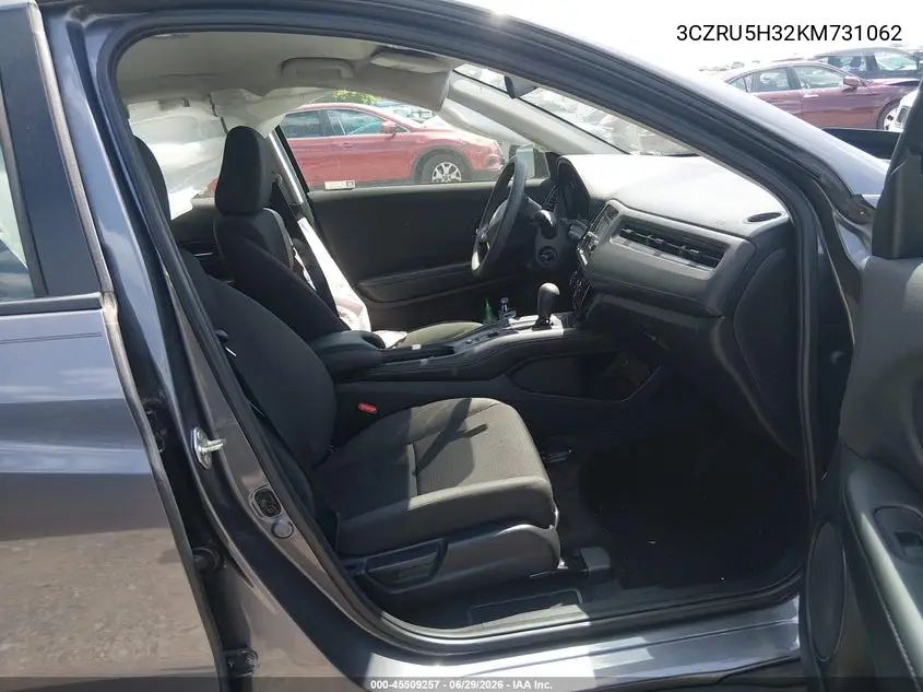 2019 Honda Hr-V Lx VIN: 3CZRU5H32KM731062 Lot: 45509257