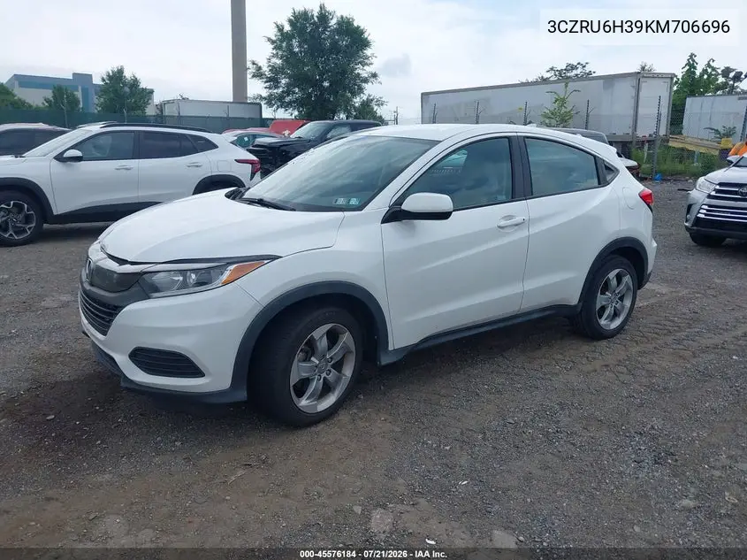 2019 Honda Hr-V Lx VIN: 3CZRU6H39KM706696 Lot: 45576184