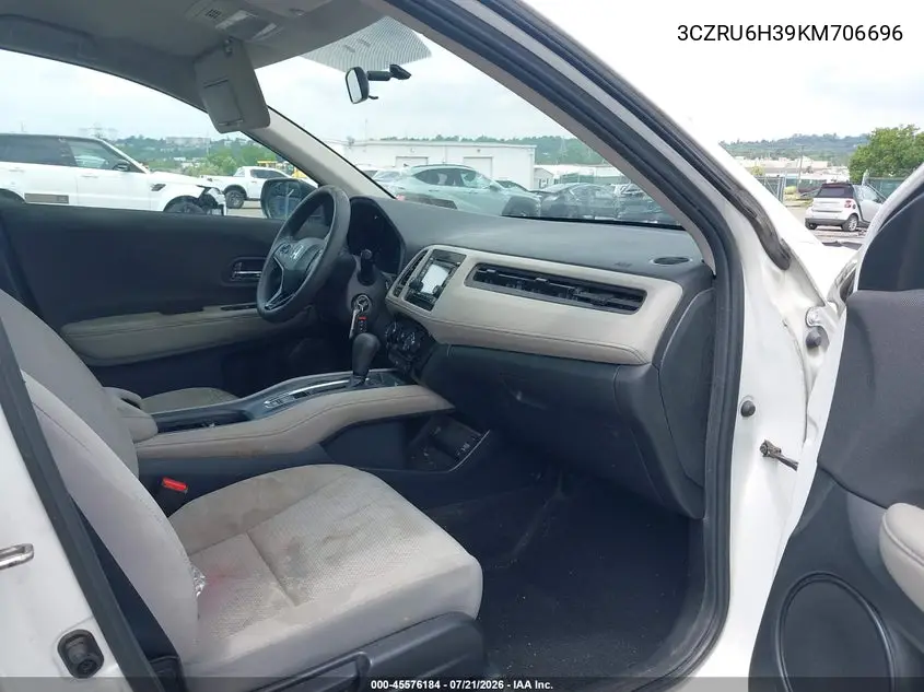 2019 Honda Hr-V Lx VIN: 3CZRU6H39KM706696 Lot: 45576184
