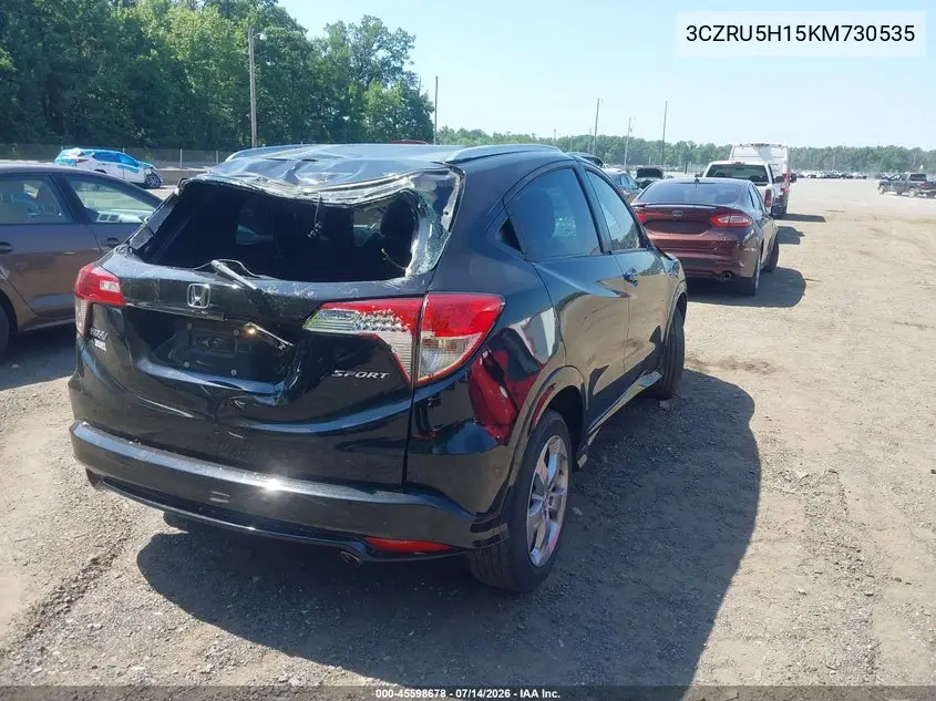 2019 Honda Hr-V Sport VIN: 3CZRU5H15KM730535 Lot: 45598678