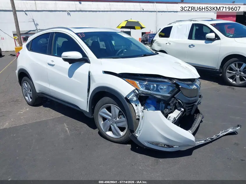 2019 Honda Hr-V Ex VIN: 3CZRU6H53KM719607 Lot: 45629841