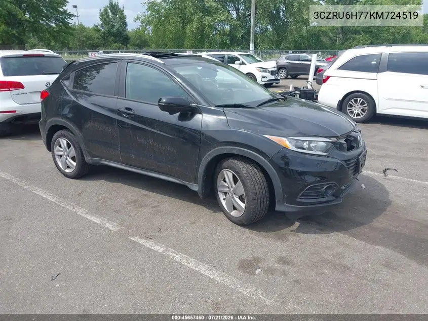 2019 Honda Hr-V Ex-L VIN: 3CZRU6H77KM724519 Lot: 45657460