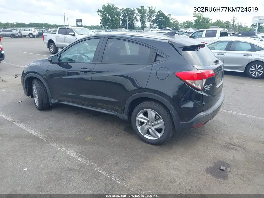 2019 Honda Hr-V Ex-L VIN: 3CZRU6H77KM724519 Lot: 45657460