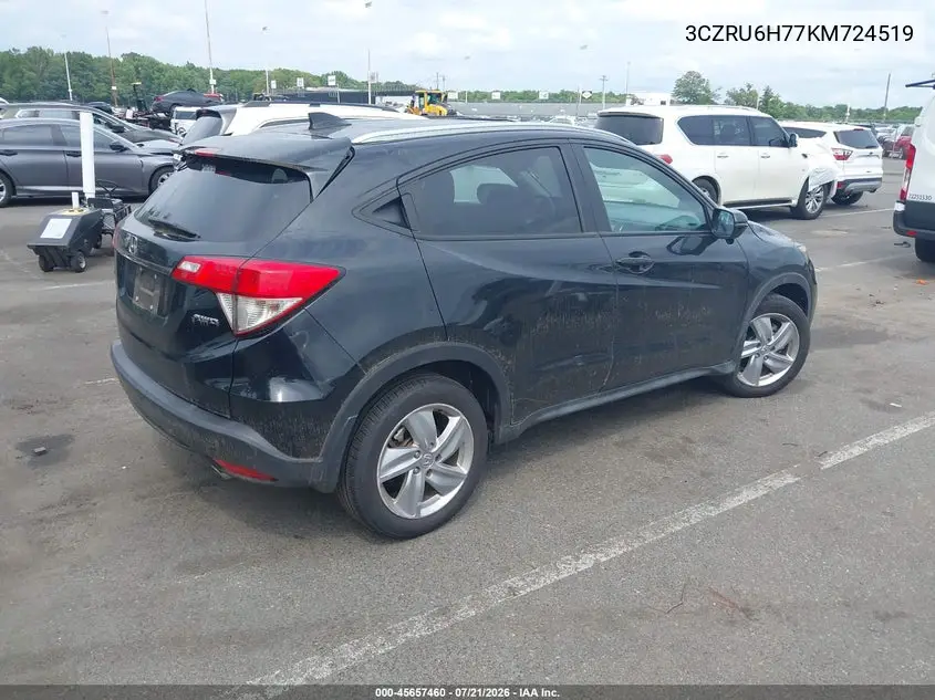 2019 Honda Hr-V Ex-L VIN: 3CZRU6H77KM724519 Lot: 45657460