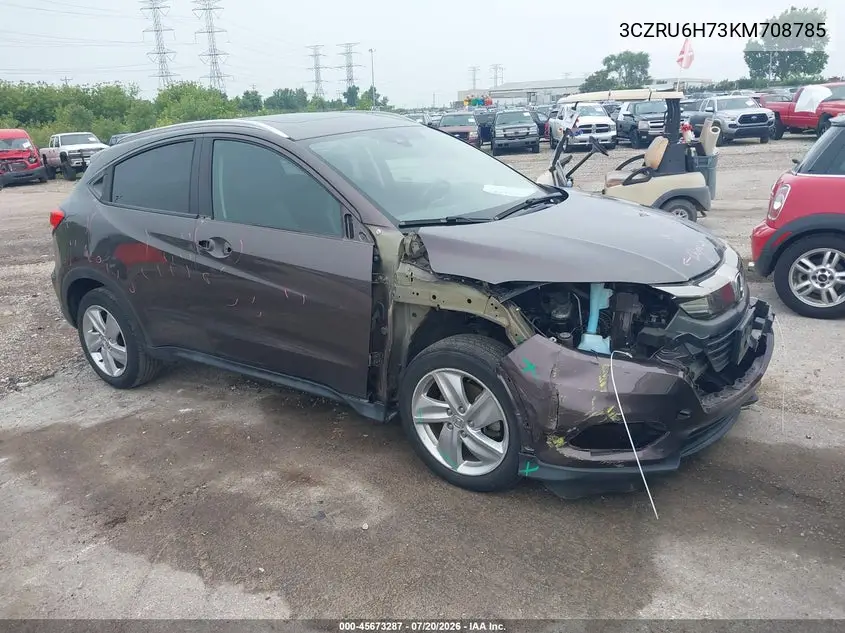 2019 Honda Hr-V Ex-L VIN: 3CZRU6H73KM708785 Lot: 45673287