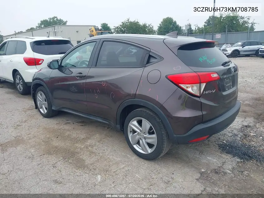 2019 Honda Hr-V Ex-L VIN: 3CZRU6H73KM708785 Lot: 45673287