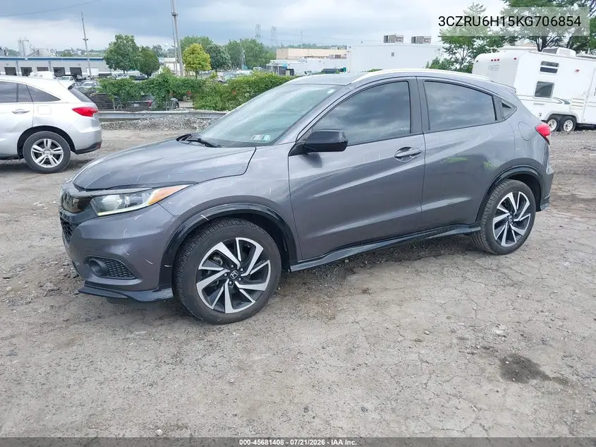 2019 Honda Hr-V Sport VIN: 3CZRU6H15KG706854 Lot: 45681408