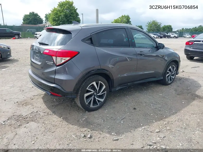 2019 Honda Hr-V Sport VIN: 3CZRU6H15KG706854 Lot: 45681408
