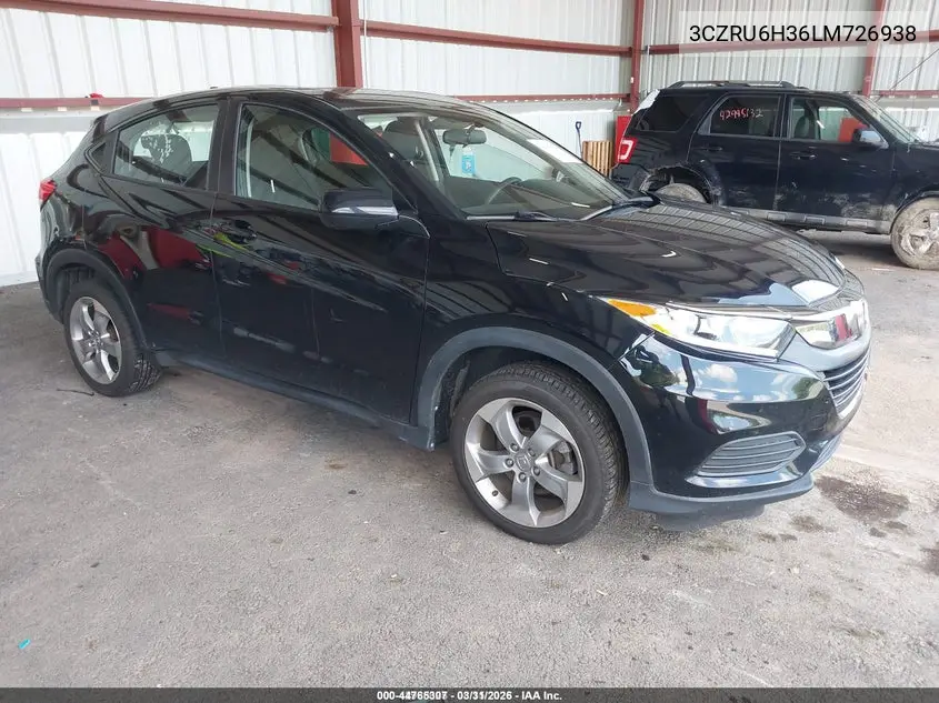 3CZRU6H36LM726938 2020 Honda Hr-V Awd Lx