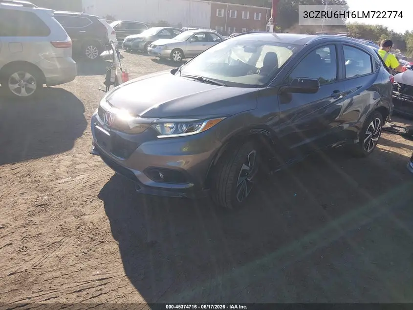 2020 Honda Hr-V Awd Sport VIN: 3CZRU6H16LM722774 Lot: 45374716