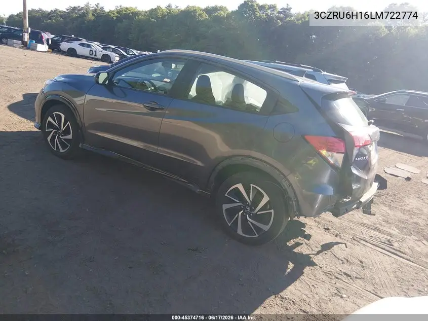 2020 Honda Hr-V Awd Sport VIN: 3CZRU6H16LM722774 Lot: 45374716