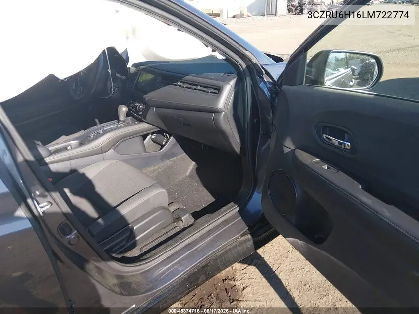 2020 Honda Hr-V Awd Sport VIN: 3CZRU6H16LM722774 Lot: 45374716