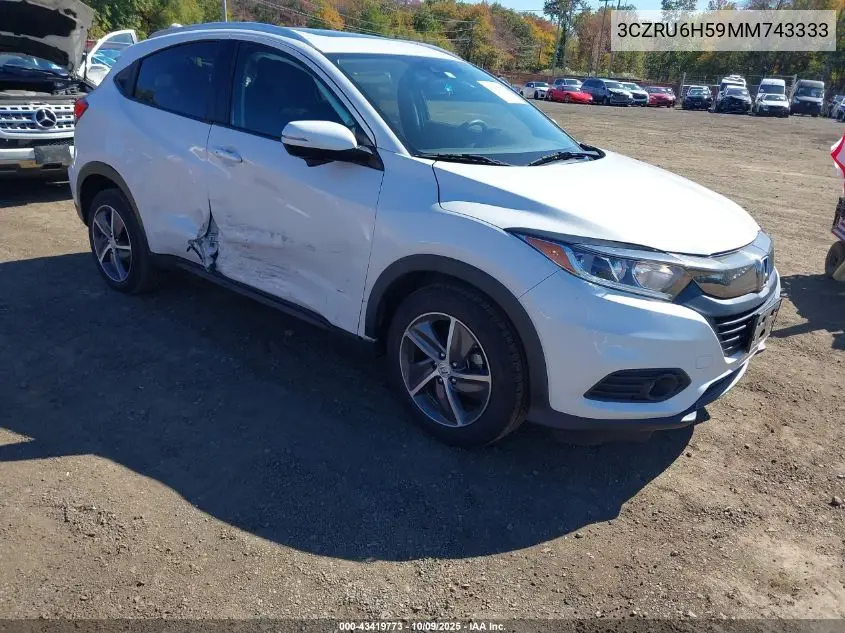 3CZRU6H59MM743333 2021 Honda Hr-V Awd Ex