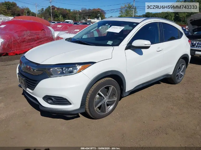 3CZRU6H59MM743333 2021 Honda Hr-V Awd Ex