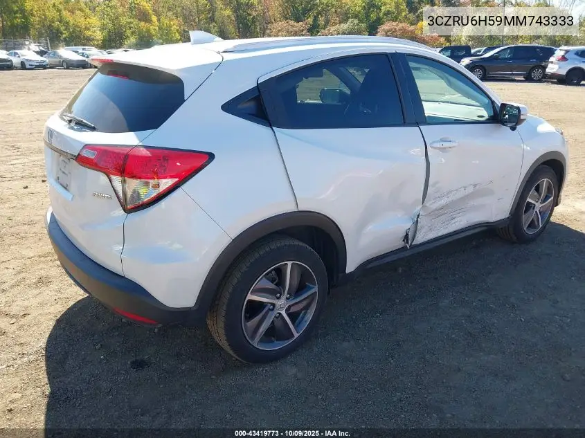 3CZRU6H59MM743333 2021 Honda Hr-V Awd Ex