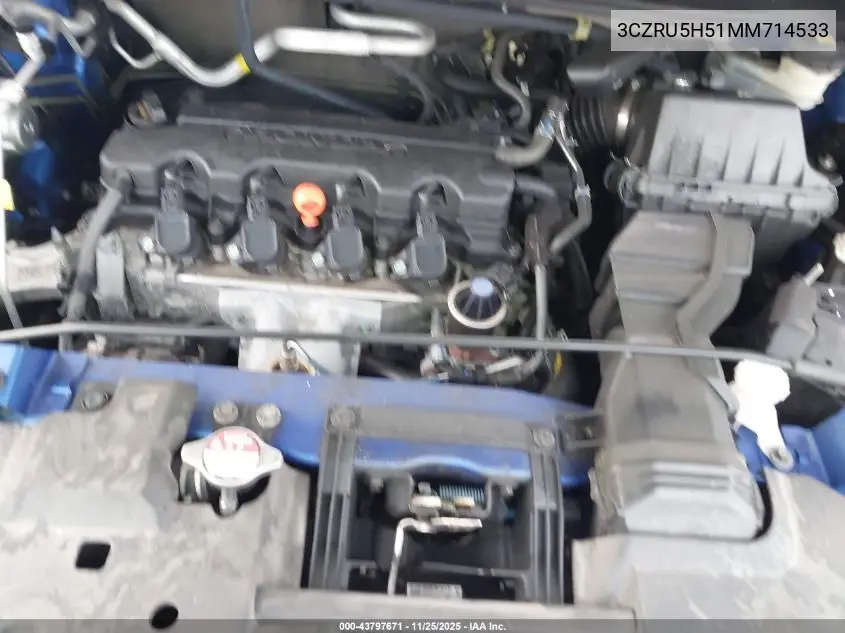 3CZRU5H51MM714533 2021 Honda Hr-V 2Wd Ex
