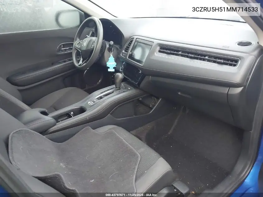 3CZRU5H51MM714533 2021 Honda Hr-V 2Wd Ex