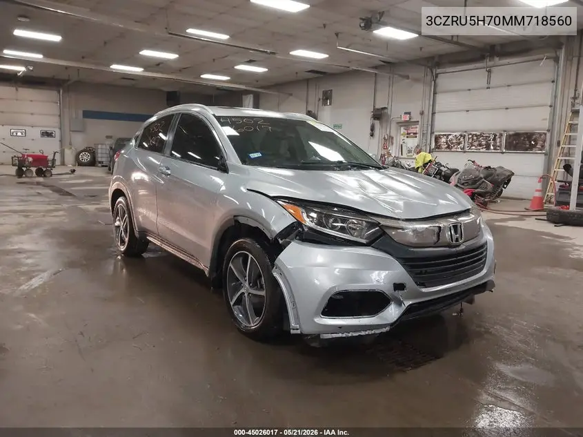 3CZRU5H70MM718560 2021 Honda Hr-V 2Wd Ex-L