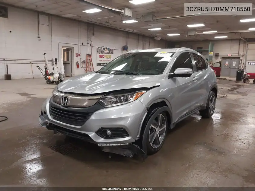 3CZRU5H70MM718560 2021 Honda Hr-V 2Wd Ex-L