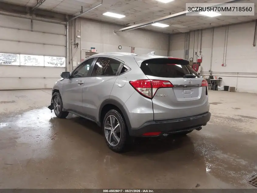 3CZRU5H70MM718560 2021 Honda Hr-V 2Wd Ex-L